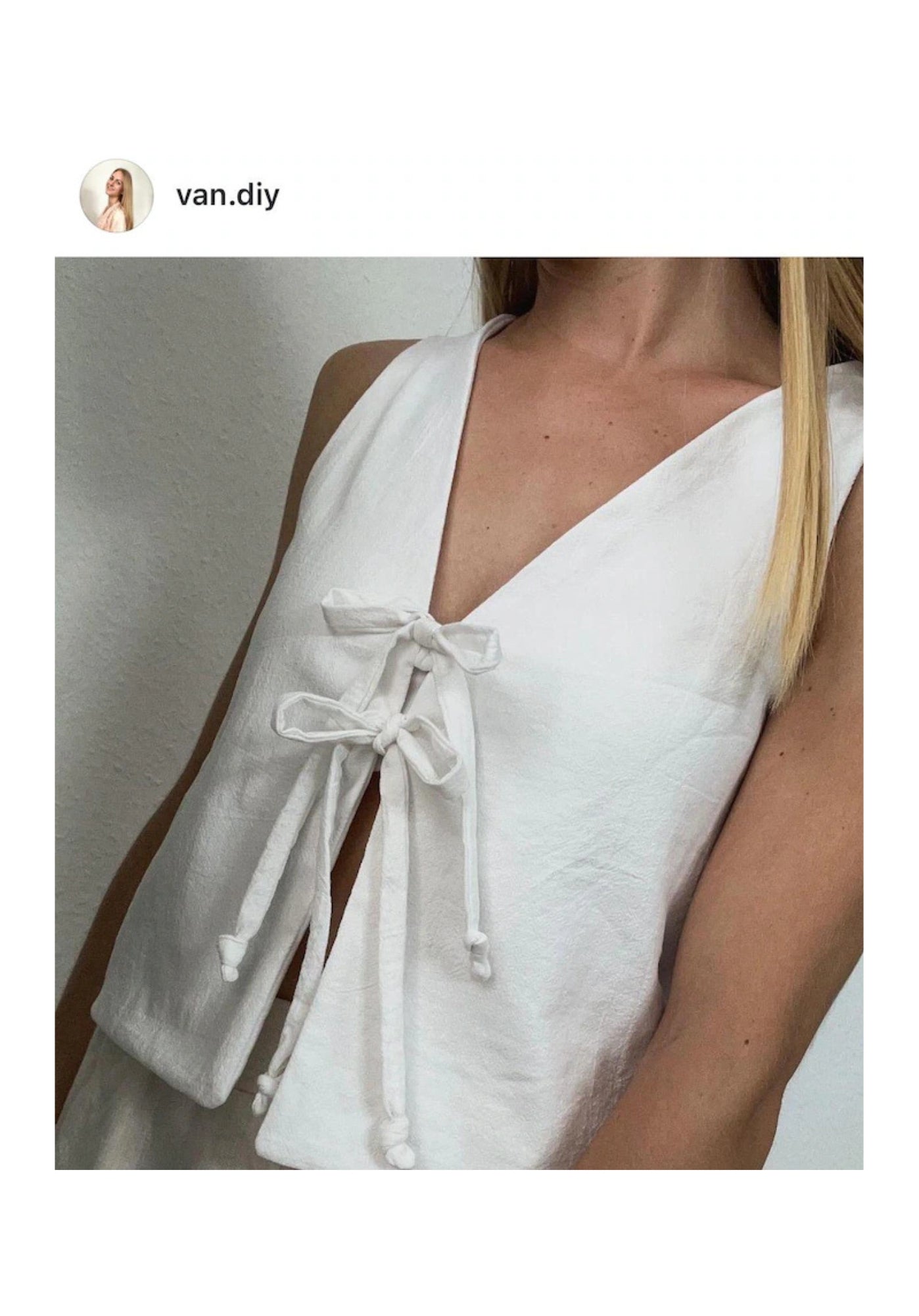 Arielle blouse | digital sewing pattern | XXS - XXL | blouse to tie