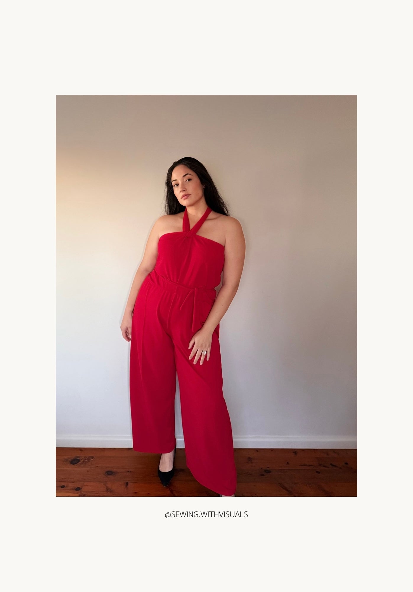 Gloria Jumpsuit PDF Sewing Pattern | Twist Neck Jumpsuit | XXS–4XL