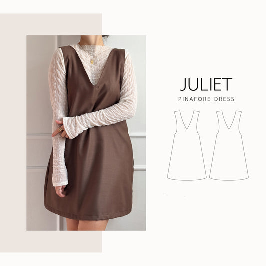 Juliet dress | digital pdf sewing pattern | XXS-4XL | pinafore dress