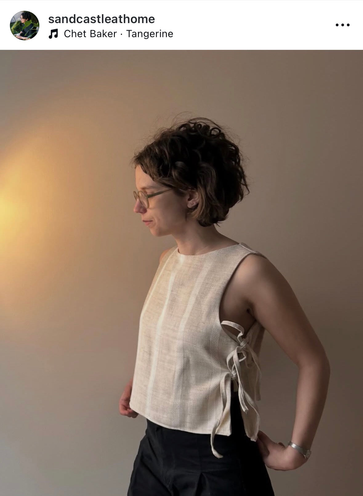 LOLA Blouse PDF Sewing Pattern | blouse with side ties | 2XS–4XL