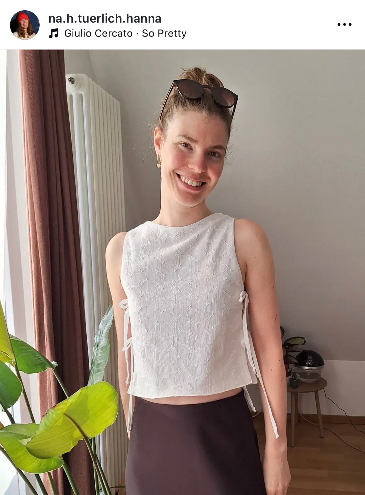 LOLA Blouse PDF Sewing Pattern | blouse with side ties | 2XS–4XL