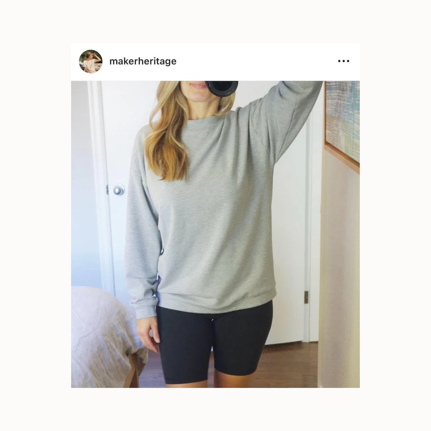 Ella Sweatshirt PDF Sewing Pattern | unisex sweatshirt | XXS–4XL
