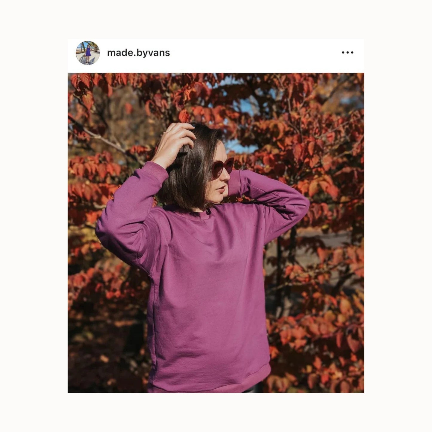 Ella Sweatshirt PDF Sewing Pattern | unisex sweatshirt | XXS–4XL