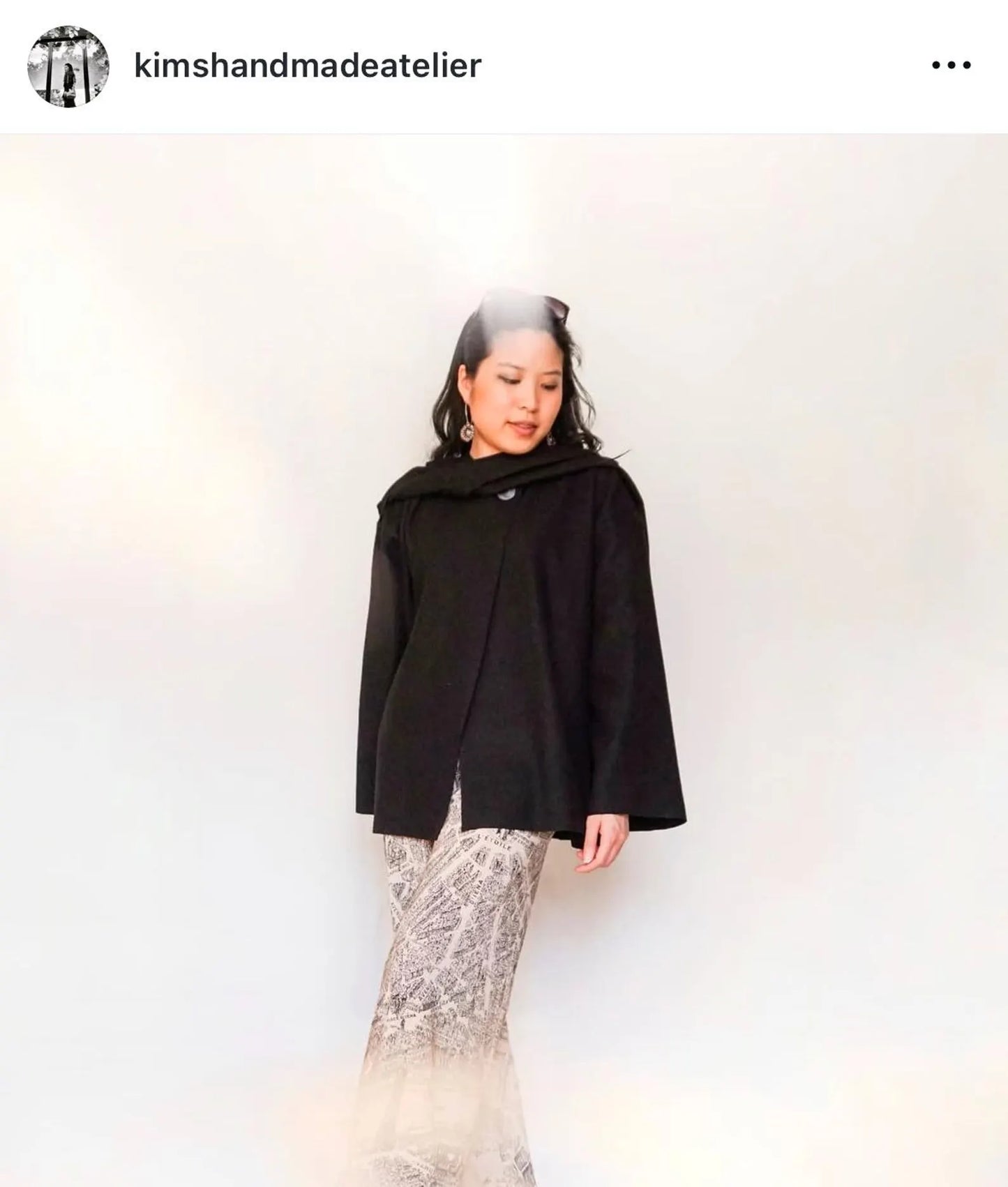 Flora Jacket PDF Sewing Pattern | scarf jacket | XXS–4XL