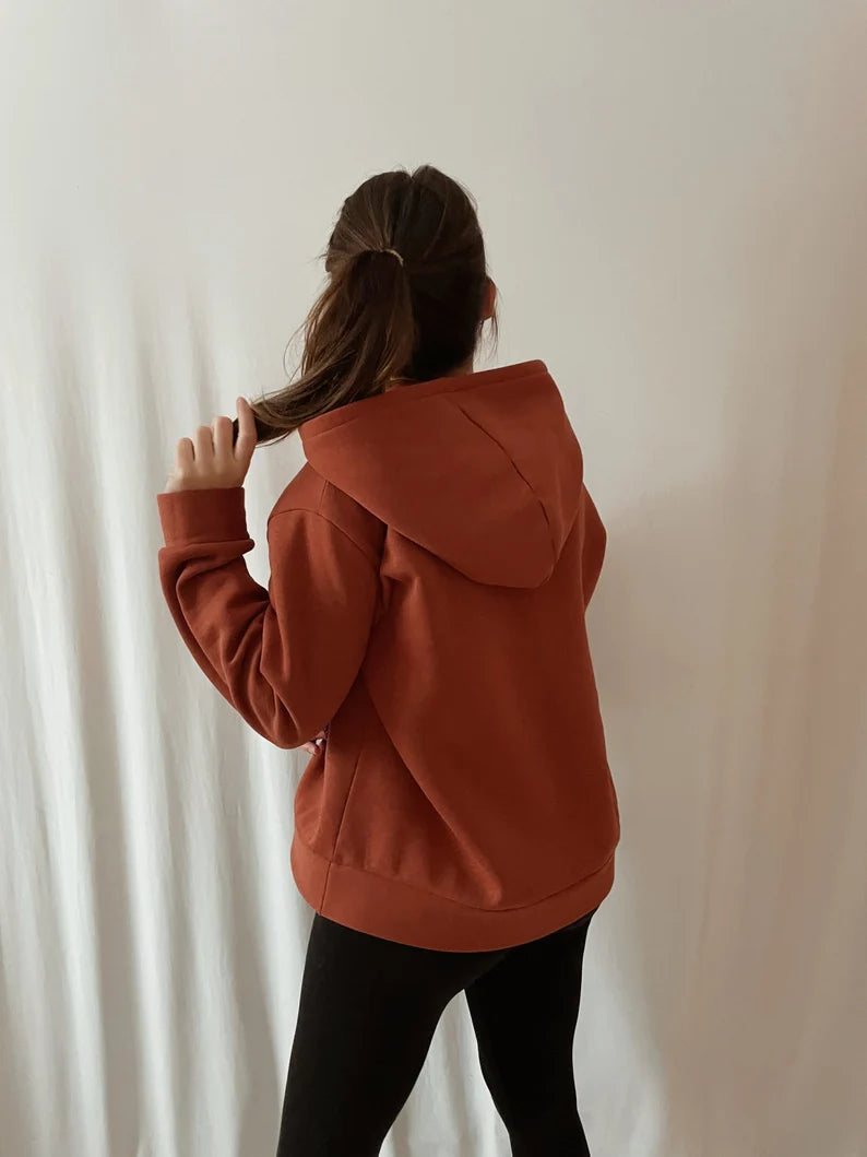 Nora Hoodie PDF Sewing Pattern | unisex hoodie | XXS–2XL